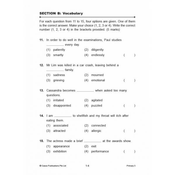 English Examination Papers Primary 3 Pack English examination papers primary 3 pack